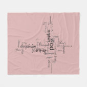 Couverture Polaire Mots chrétiens (Devant (Horizontal))