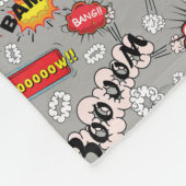 Couverture Polaire Mots d'action de bande dessinée rétro (Coin)