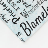 Couverture Polaire Mots d'affirmation Word Art (Coin)