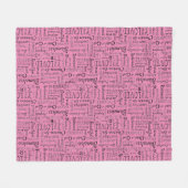 Couverture Polaire Mots d'affirmation Word Art (Devant (Horizontal))