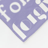 Couverture Polaire Mots d'inspiration violets blancs Noël (Coin)