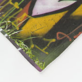 Couverture Polaire Mots Graffiti colorés (Coin)