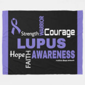 Couverture Polaire Mots...Lupus (Devant (Horizontal))