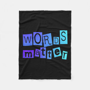 Couverture Polaire Mots Message positif Fun Novelty Uni T Shirt