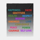 Couverture Polaire Mots positifs (Devant)