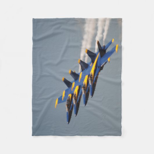Couverture Polaire Mouche à dormir avec les anges bleus (Devant)