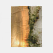 Couverture Polaire Mouettes au lever du soleil (Devant)