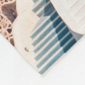 Couverture Polaire moulin Brown et blanc (Coin)
