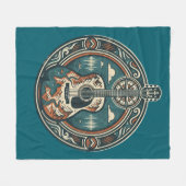 Couverture Polaire Mountain Melody Acoustic Guitar Crest Fleece Blank (Devant (Horizontal))