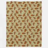 Couverture Polaire Mountain Rams Bighorn Sheep Rustic Motif (Devant)
