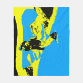 Couverture Polaire Mountain Snowboard - Snowboard Fleece Blanket (Devant)