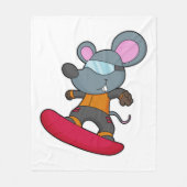 Couverture Polaire Mouse as Snowboarder (Devant)