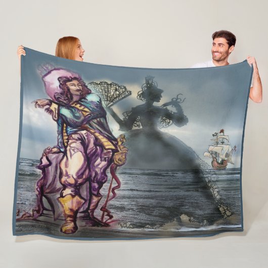 Couverture Polaire Mousquetaire Dream Fleece Blanket (En situation)