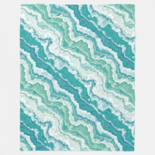 Couverture Polaire mousse de mer marbrée :