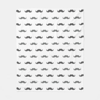 Couverture Polaire Moustache Guidon Motif Sans Couture