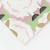 Couverture Polaire Mouton blanc souple (Coin)