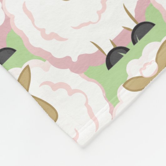 Couverture Polaire Mouton blanc souple (Coin)