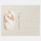 Couverture Polaire Mouton Doux et Fluffy Endormi (Devant (Horizontal))