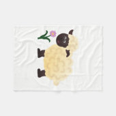 Couverture Polaire Mouton heureux (Devant (Horizontal))