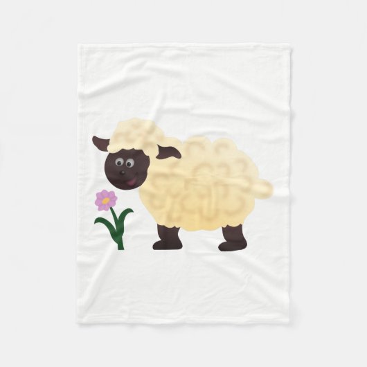 Couverture Polaire Mouton heureux (Devant)