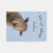 Couverture Polaire Moutons Aller au sommeil Personnalisé (Devant (Horizontal))