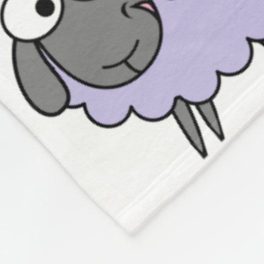 Couverture Polaire Moutons d'arc-en-ciel (Coin)