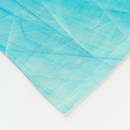 Couverture Polaire mouvement bleu Abstrait : composition fractale. (Coin)