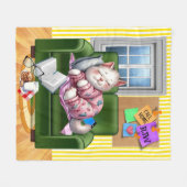 Couverture Polaire Moyen NOUS VOUS AIMONS Kitten FLEECE BLANKET (Devant (Horizontal))