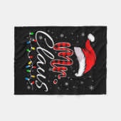 Couverture Polaire Mr And Mrs Claus Couples Matching Christmas Pajama (Devant (Horizontal))