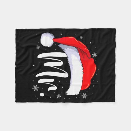 Couverture Polaire Mr And Mrs Claus Couples Matching Christmas Pajama (Devant (Horizontal))