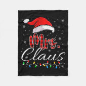 Couverture Polaire Mr Mrs Claus Christmas Couples Matching His And He (Devant)