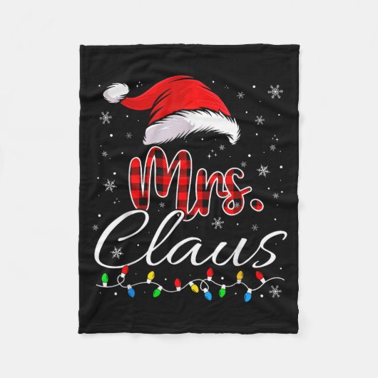 Couverture Polaire Mr Mrs Claus Christmas Couples Matching His And He (Devant)