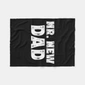 Couverture Polaire Mr. New Dad Funny New Father Quote Gift Dads (Devant (Horizontal))