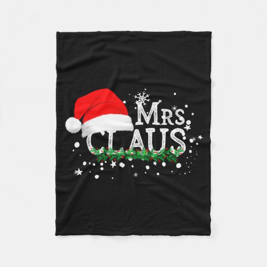 Couverture Polaire Mrs Claus Christmas Couples Matching Her Xmas Paja (Devant)