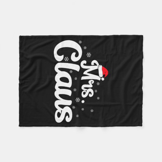 Couverture Polaire Mrs Claus Christmas Family Matching Pajama (Devant (Horizontal))