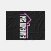 Couverture Polaire Mrs. Homeowner First Time Homeowner Housewarming (Devant (Horizontal))