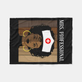 Couverture Polaire Mrs Professional Nursing Degree Nurse Profession B (Devant (Horizontal))