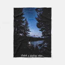 Mt Hood à Lost Lake Fleece Blanket
