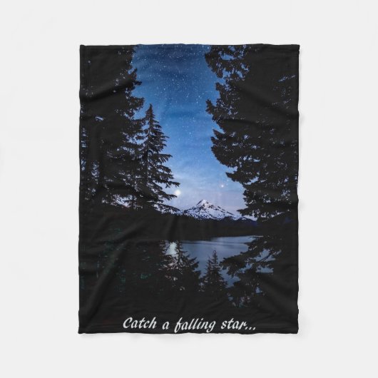 Couverture Polaire Mt Hood à Lost Lake Fleece Blanket (Devant)