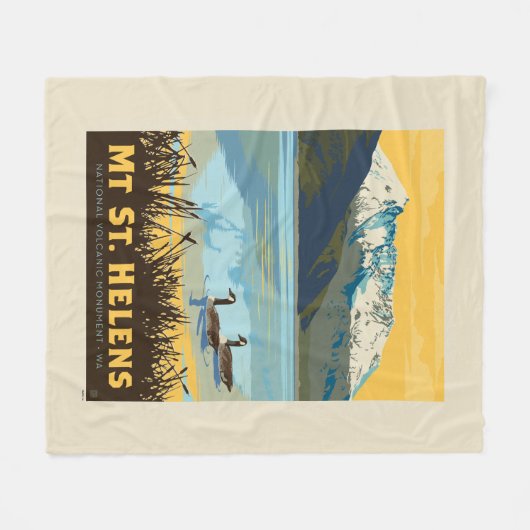Couverture Polaire Mt St. Helens | Washington (Devant (Horizontal))
