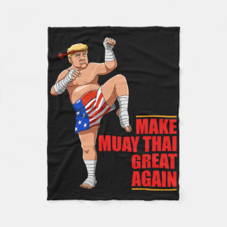 Couverture Polaire Muay Thai Trump - Rendre à Muay Thai Great again c