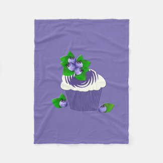 Couverture Polaire Muffin aux myrtilles Violet