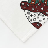 Couverture Polaire Muffin. Joyeux arrière - plan de cupcake d'anniver (Coin)