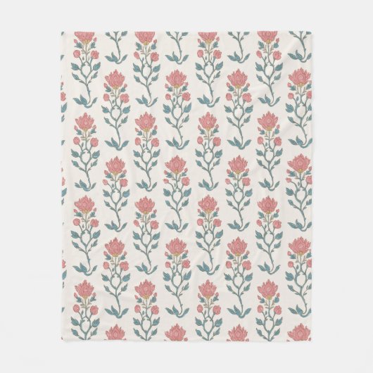 Couverture Polaire Mughal Floral Butta (Devant)