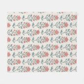 Couverture Polaire Mughal Floral Butta (Devant (Horizontal))