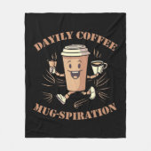 Couverture Polaire Mugspiration quotidienne du café (Devant)