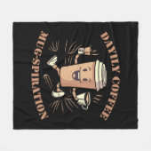 Couverture Polaire Mugspiration quotidienne du café (Devant (Horizontal))
