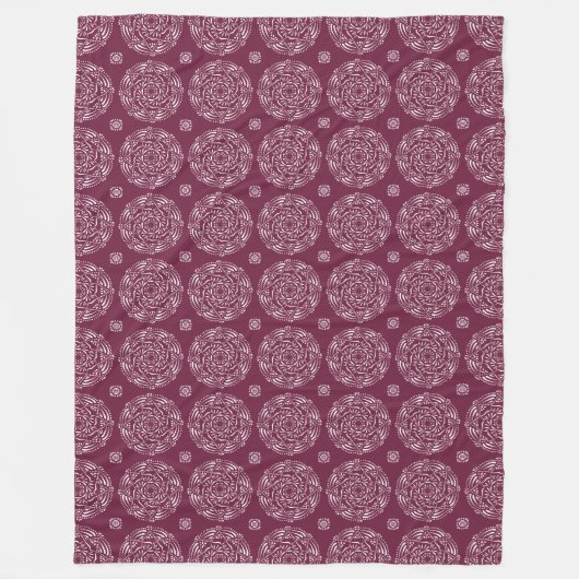 Couverture Polaire Mulberry Mandala (Devant)
