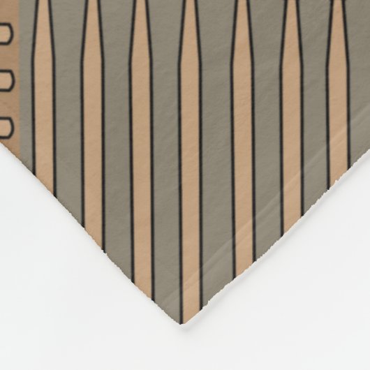 Couverture Polaire Multicolor à tambour crosshatch (Coin)