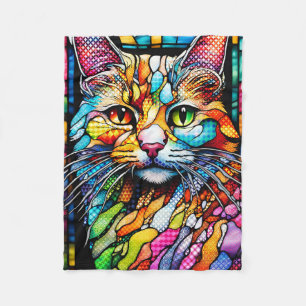 Couverture Polaire Multicolor Cat 708 Motif
